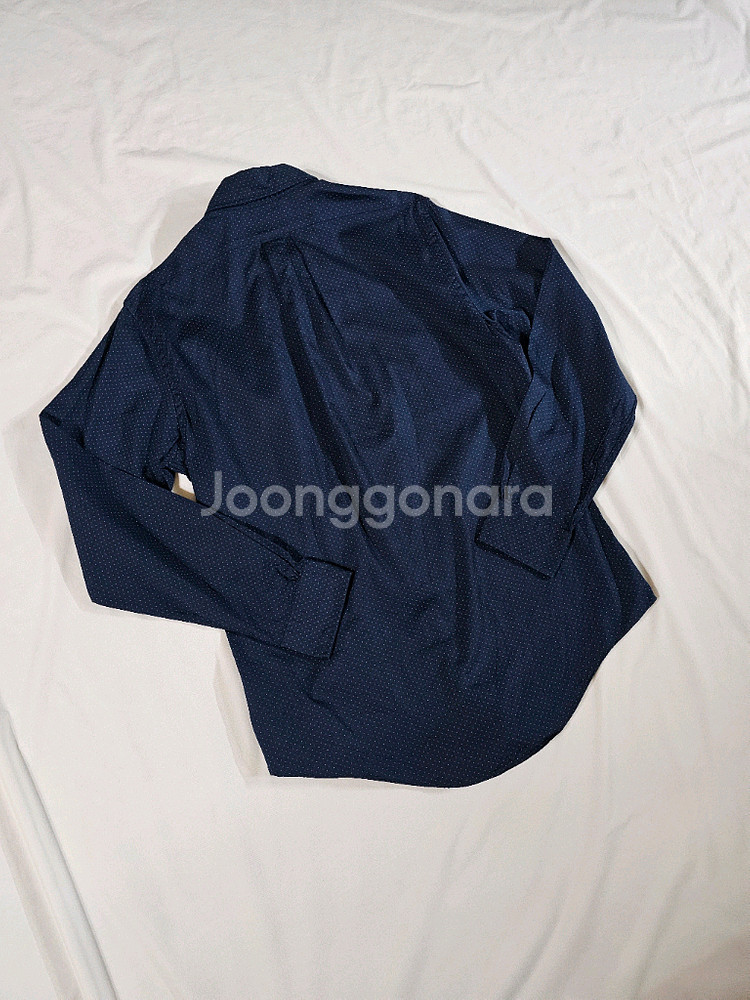 [M] 브룩스브라더스 네이비 도트 패턴 긴팔 셔츠--4