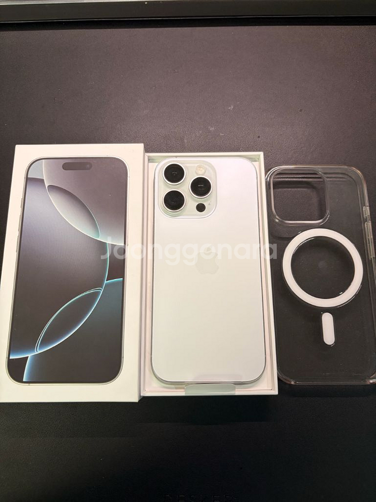 S급 풀박스 아이폰16프로 실버 256GB--3