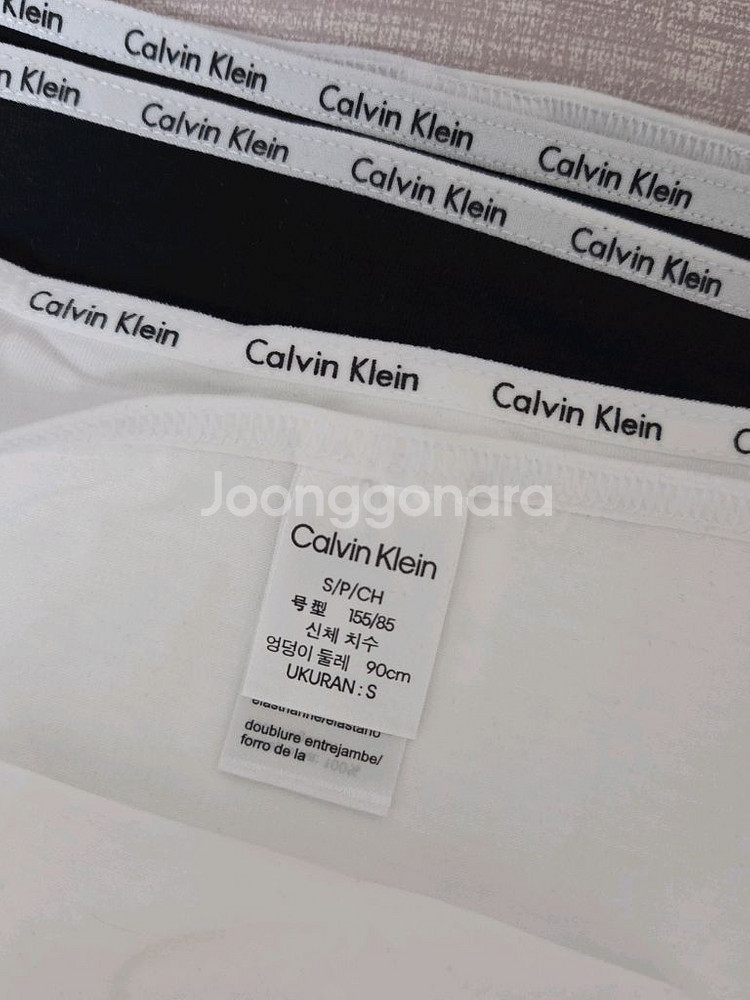 캘빈클라인 여성팬티 S 속옷 새상품 화이트2 블랙2--1