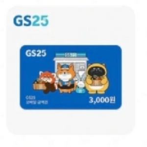 GS25 3000원 금액권 기프티콘(~10.25)