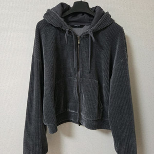 반에이크 코듀로이 투웨이 후드집업 차콜 55