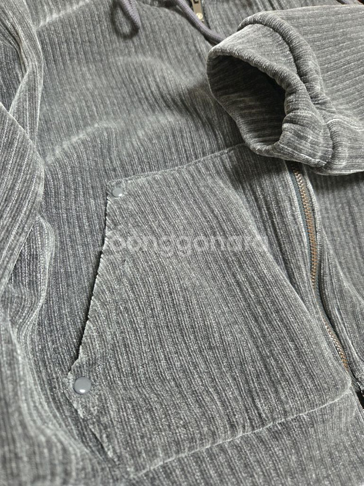 반에이크 코듀로이 투웨이 후드집업 차콜 55--6