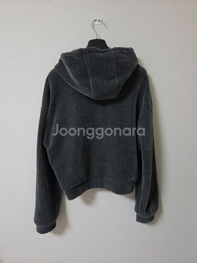 반에이크 코듀로이 투웨이 후드집업 차콜 55--3