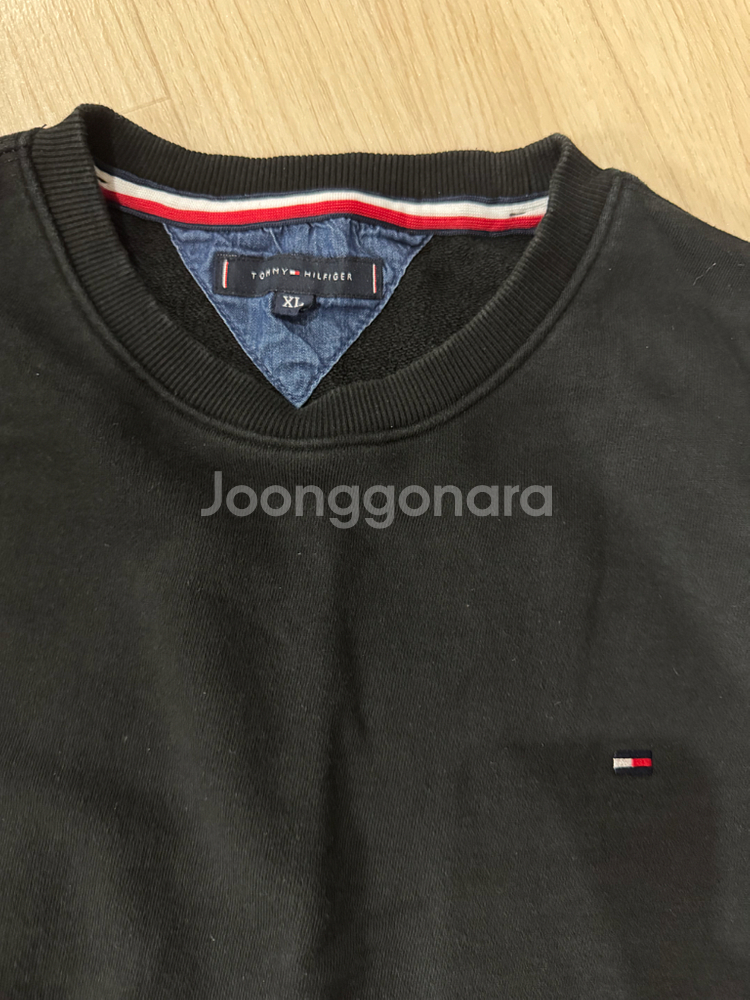타미힐피거 블랙 맨투맨 XL 100-105--2
