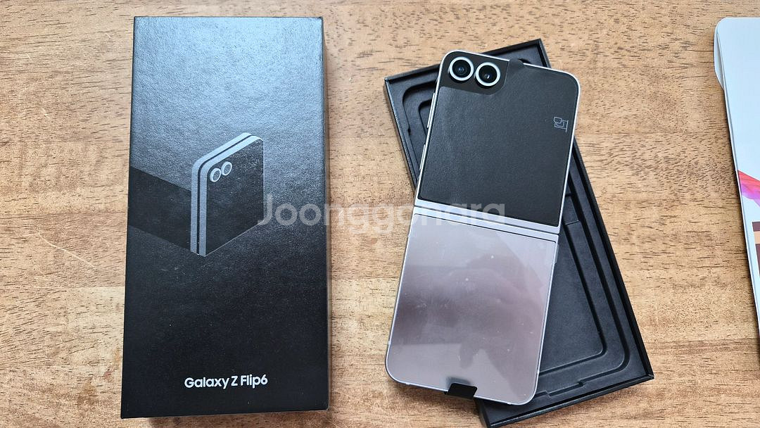 갤럭시 Z Flip6 플립6 풀박스 + 케이스, 보호필--3