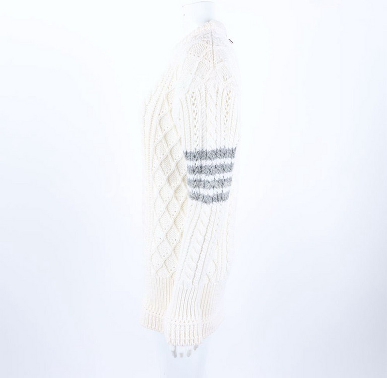 [정품]톰브라운 메리노울 100% 사선 완장 니트 원피--2