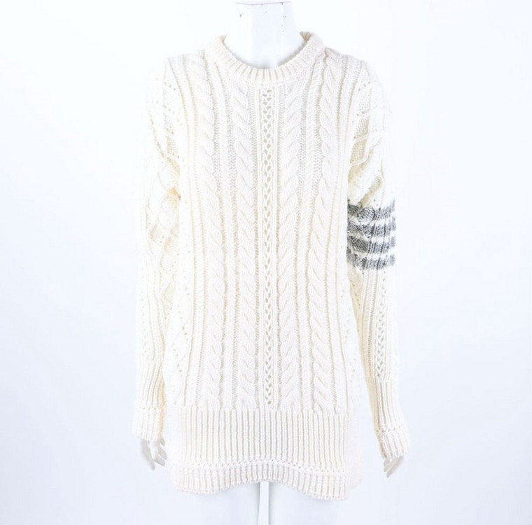 [정품]톰브라운 메리노울 100% 사선 완장 니트 원피--0