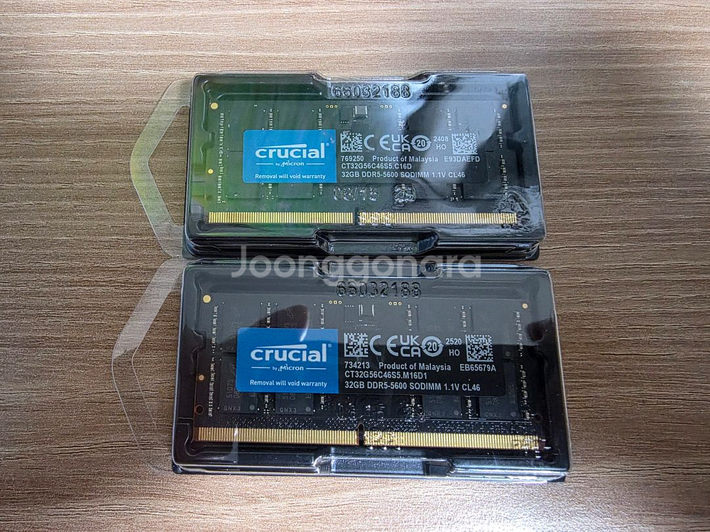 Crucial 32GB DDR5 노트북l램 2개 (64--0