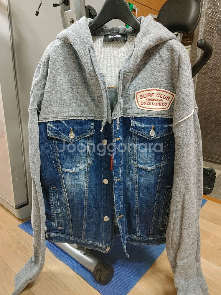디스퀘어드 데님후드 자켓--0