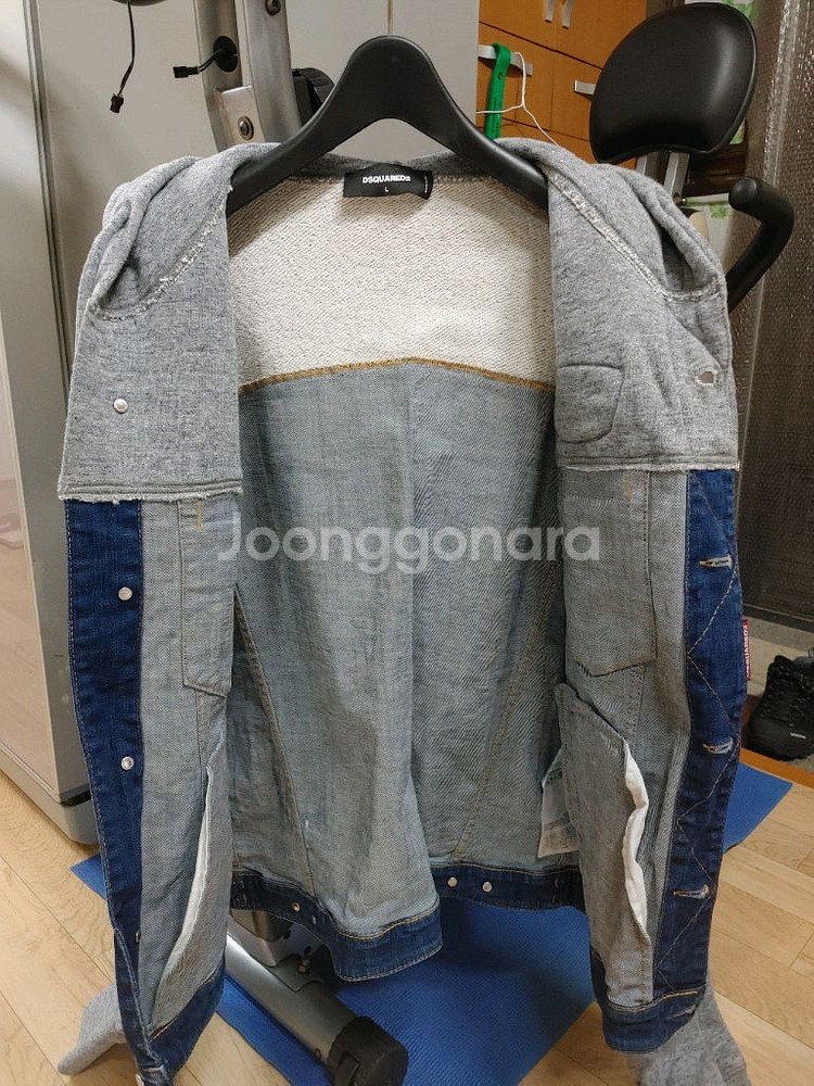 디스퀘어드 데님후드 자켓--1