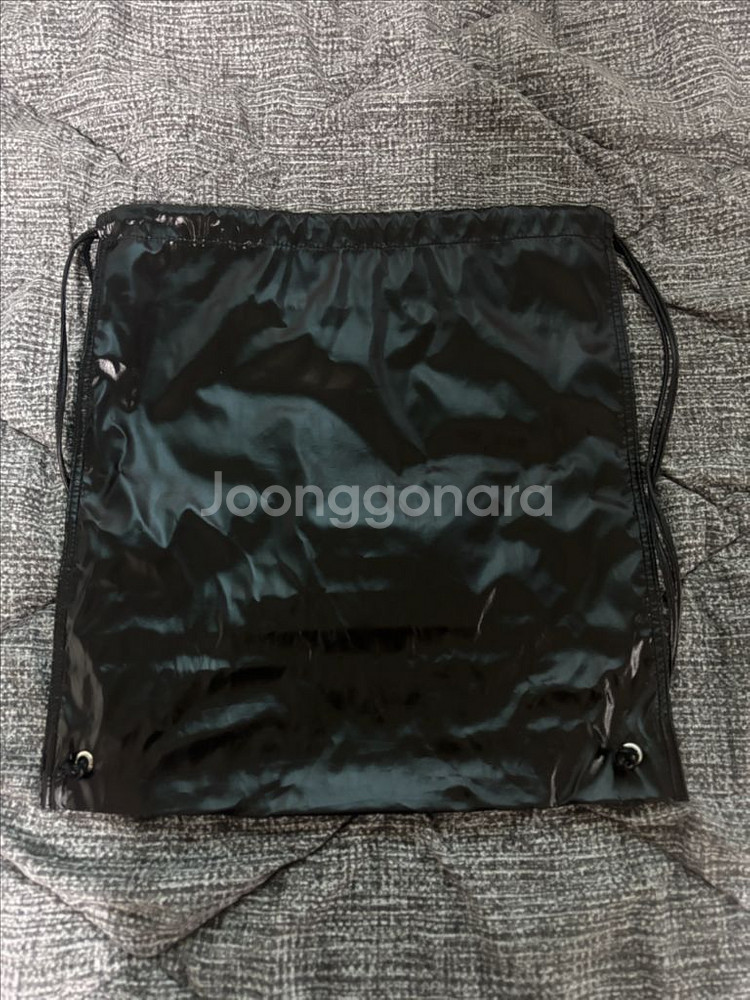 Matin Kim 마뗑킴 스트링 코팅 백팩 블랙--4