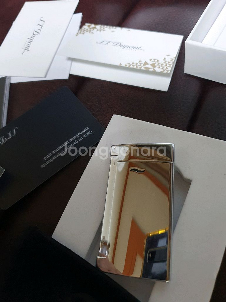 새상품 듀퐁라이터 슬림7 터보 ca27713 크롬--2