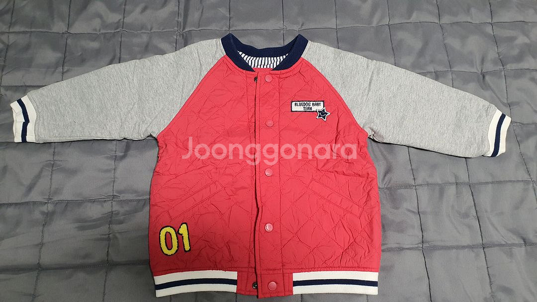 블루독점퍼 110사이즈+겨울모자--0