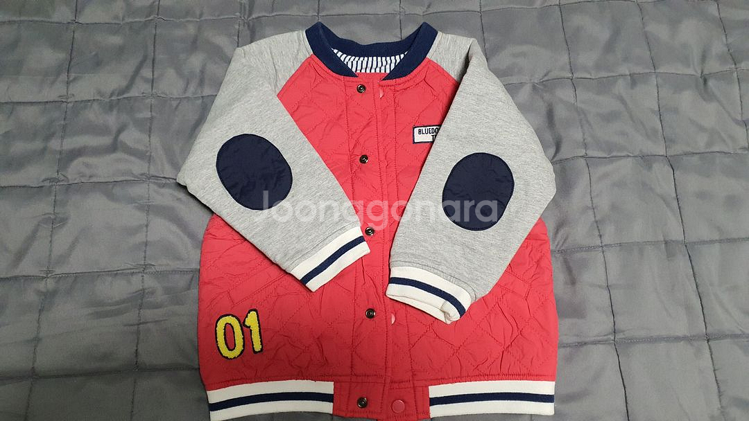 블루독점퍼 110사이즈+겨울모자--1