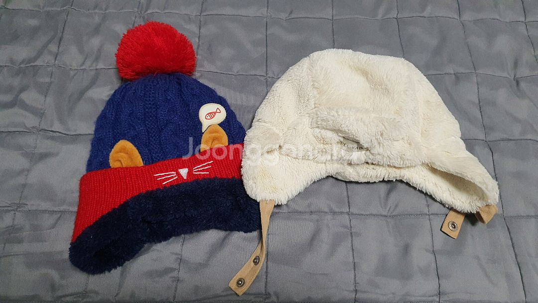 블루독점퍼 110사이즈+겨울모자--3