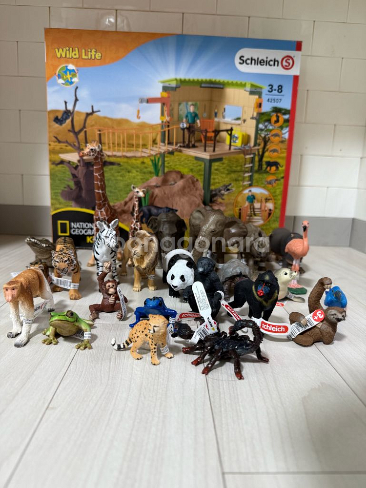 슐라이히 피규어 총 30종 사파리 모험기지포함 새제품--0