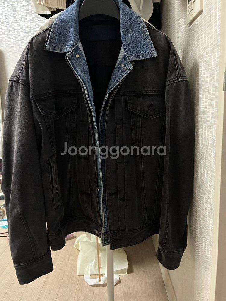 준지 21ss 이중데님레이어드 트러커 46--0