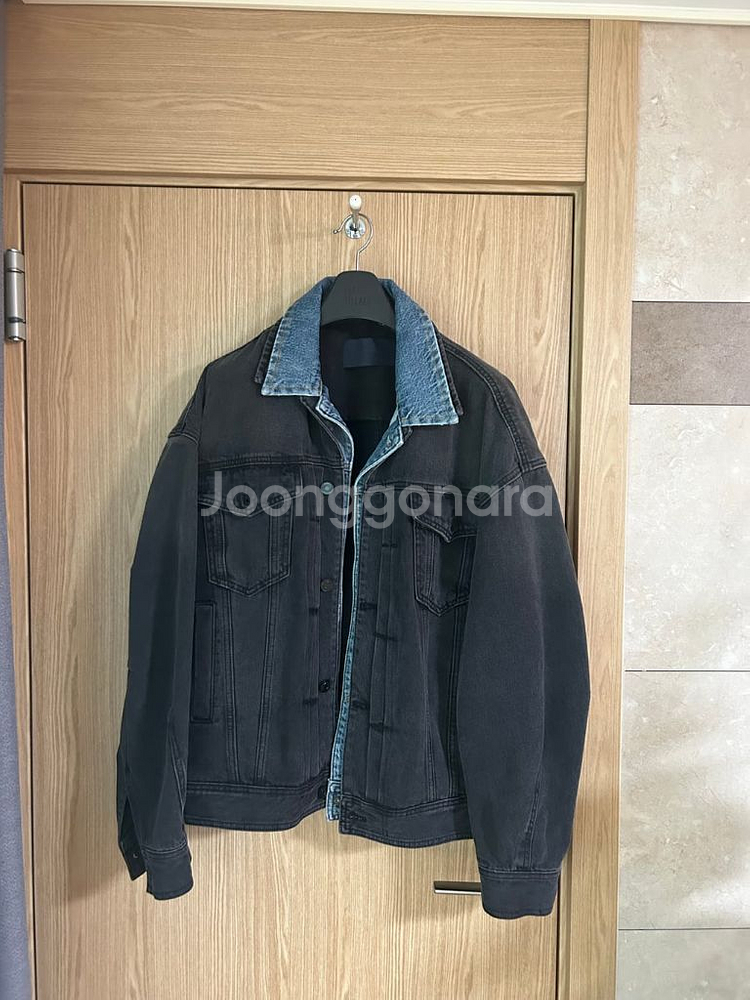 준지 21ss 이중데님레이어드 트러커 46--4