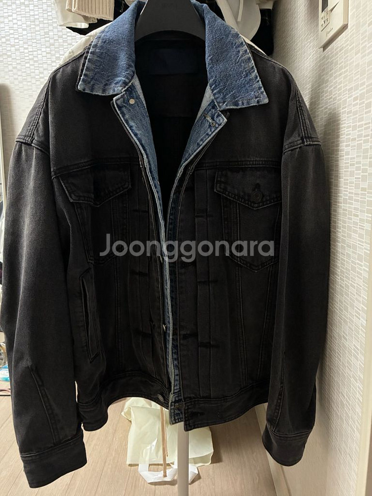 준지 21ss 이중데님레이어드 트러커 46--1