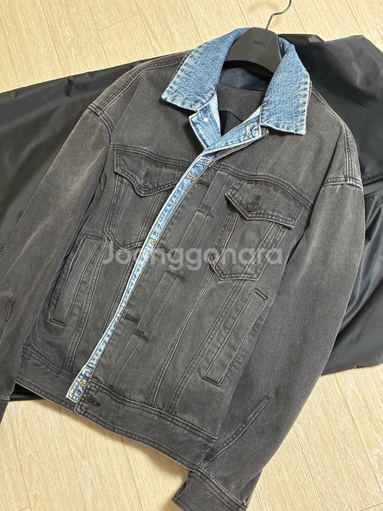 준지 21ss 이중데님레이어드 트러커 46--3