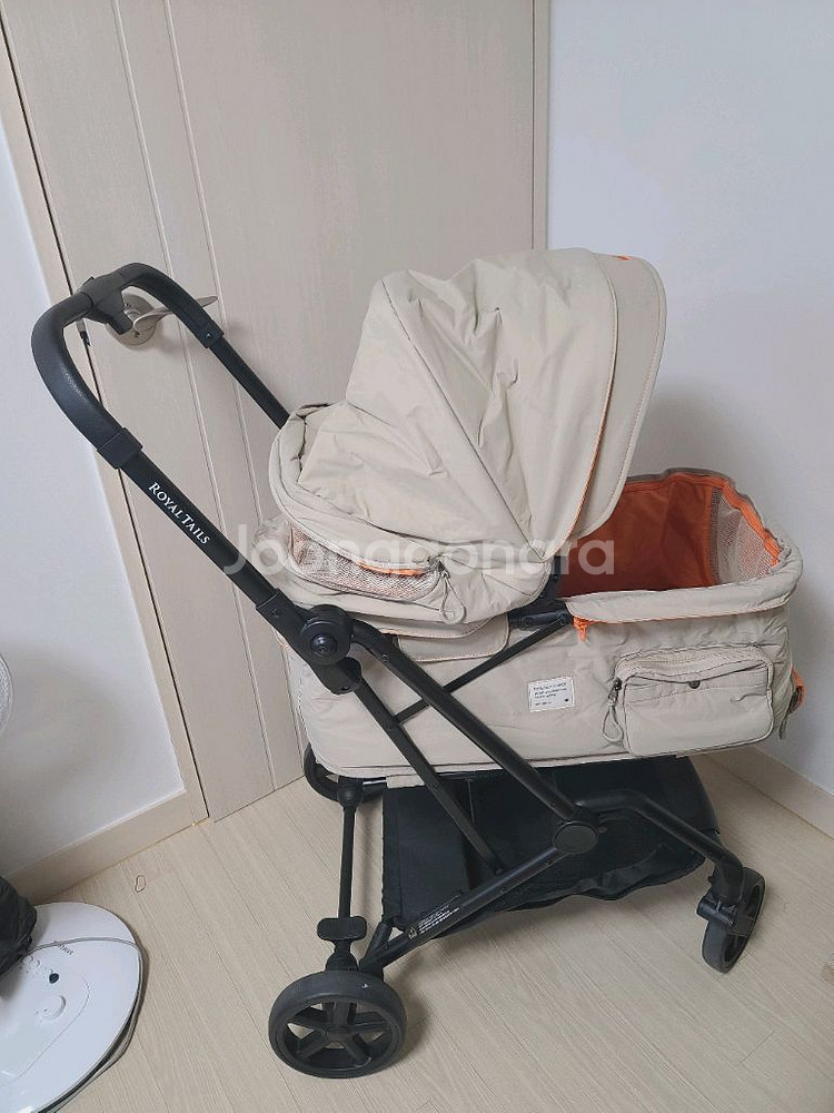 로얄테일즈 플로렌스 점퍼 강아지 고양이 유모차 베이지--3