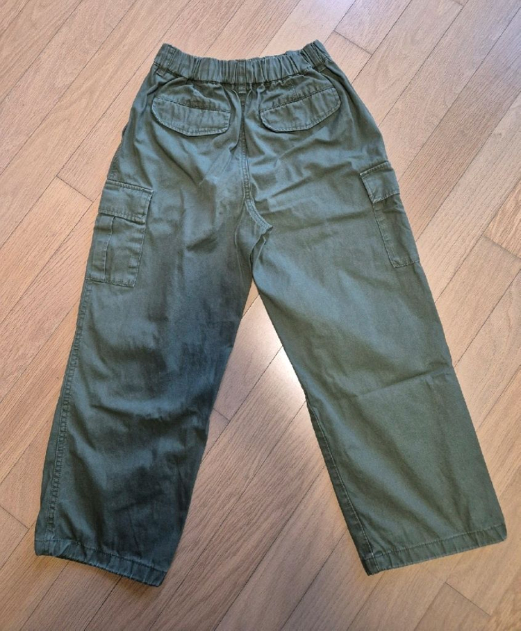 무신사 키즈 카고 팬츠 카키 140--2