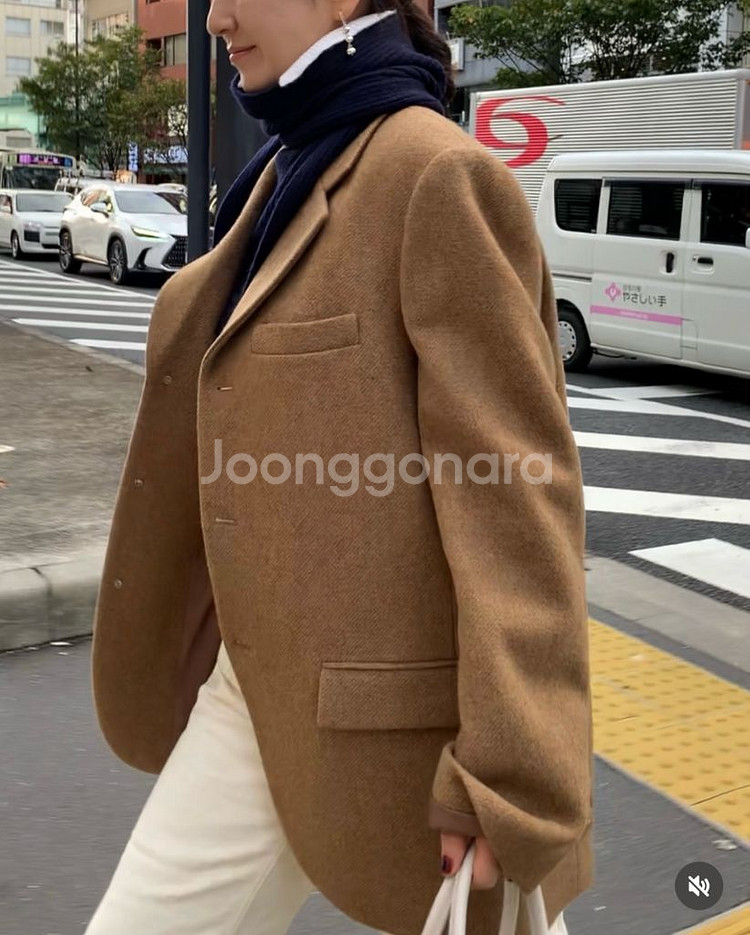 [쏭스튜디오] 테일러드 자켓(브라운/새상품)--1