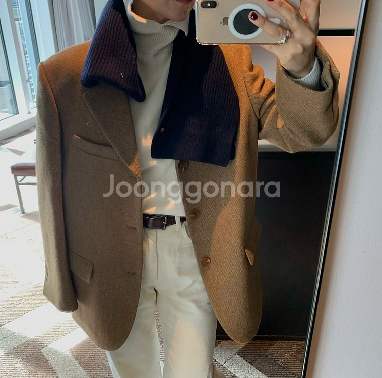 [쏭스튜디오] 테일러드 자켓(브라운/새상품)--5