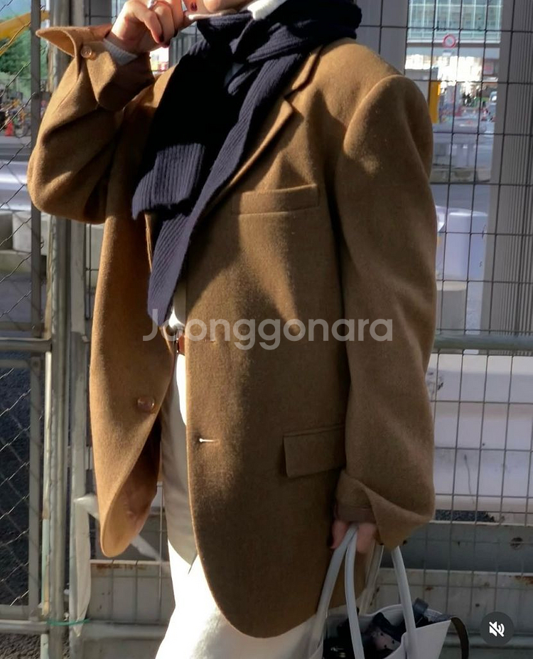 [쏭스튜디오] 테일러드 자켓(브라운/새상품)--2