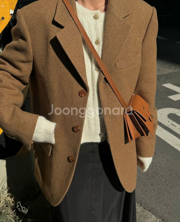 [쏭스튜디오] 테일러드 자켓(브라운/새상품)--8