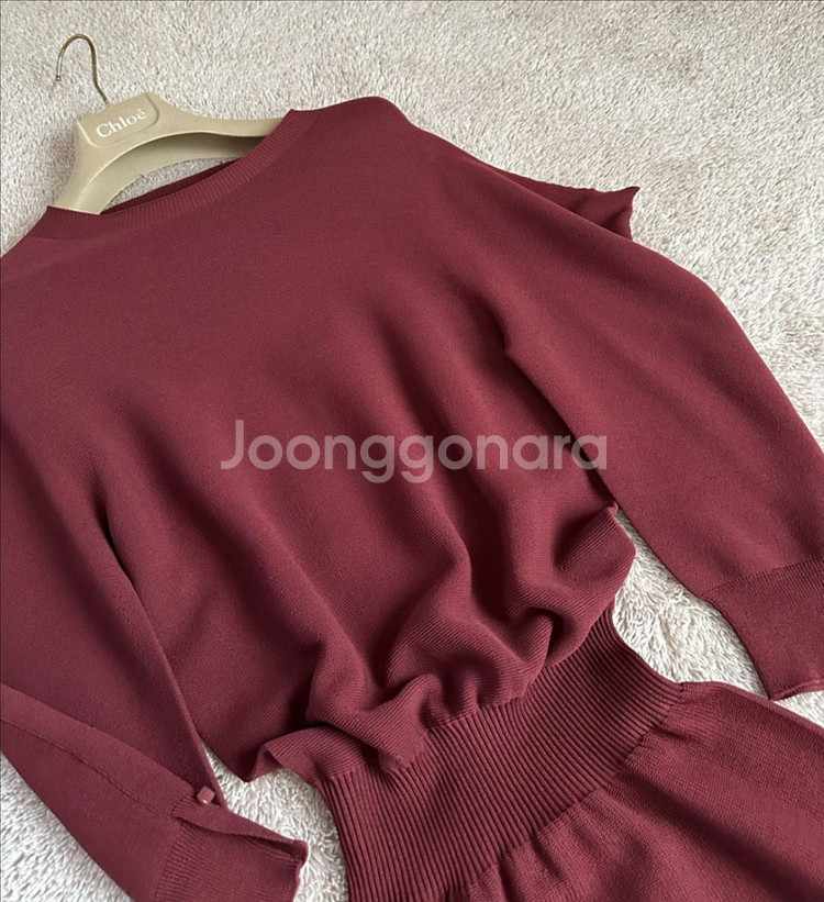 한섬 시스템 SYSTEM 홀가먼트 롱 니트 원피스--2