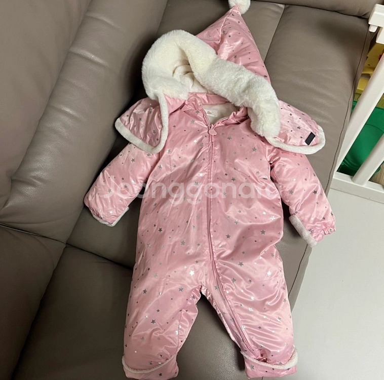 밀크마일 패딩 우주복 90--0