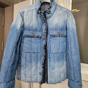 거의새것 한섬 오브제 데님 워싱 다운 점퍼