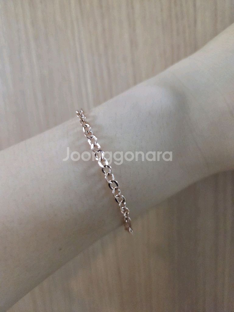 (메이비투아)14k 핑크골드 체인팔찌--0