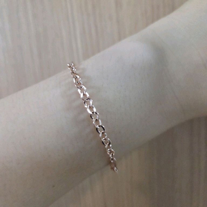 14k 핑크골드 체인팔찌