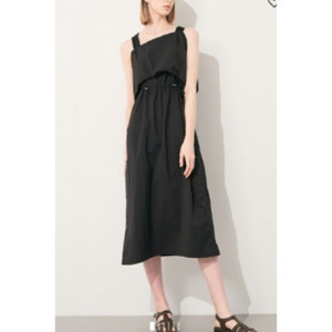 타임 time 드로우스트링 슬리브리스 원피스 66 사