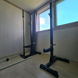 분리형스쿼트랙+중량봉2m