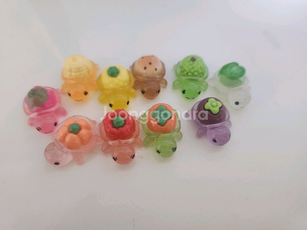 야채 미니 거북이 피규어--0