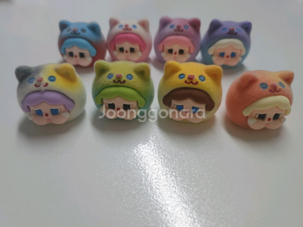 울보 얼굴 미니 피규어 8개세트--0