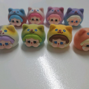 울보 얼굴 미니 피규어 8개세트