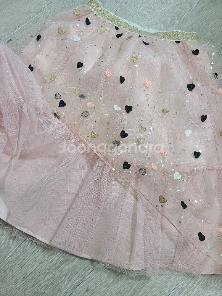 헤지스 키즈 치마 샤 스커트--1