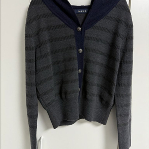 23 마인 스트라이프 트위드 가디건 한섬