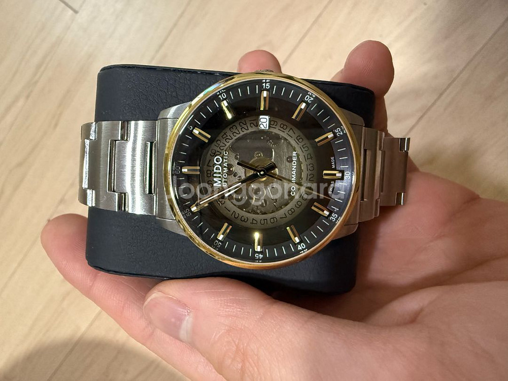 미도 커맨더 그래디언트 골드베젤--4