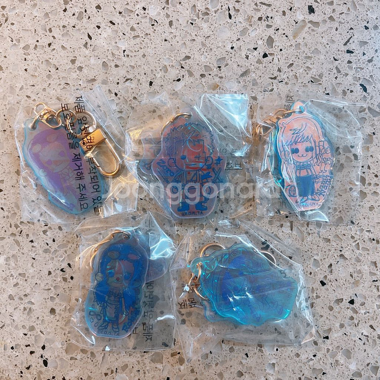 원피스키링 투명 로빈 루피 나미--0