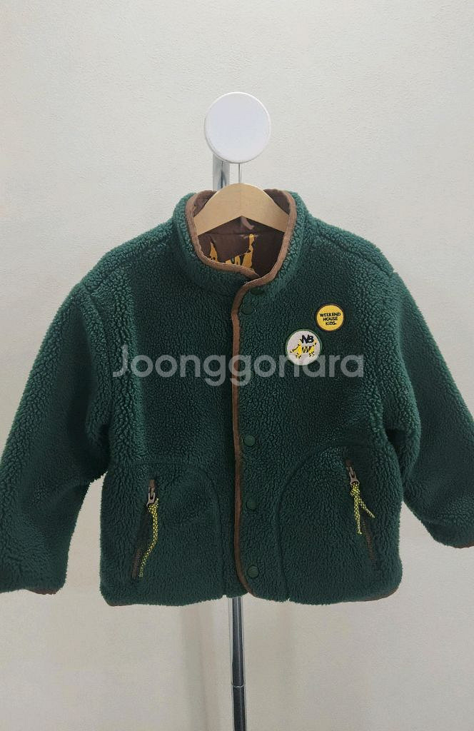 뉴발란스 키즈 리버시블(양면) 덤블 점퍼 110--0