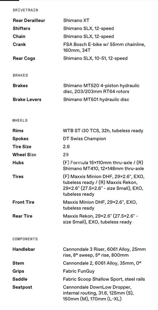 캐논데일 모테라 네오카본2 전기자전거M사이즈--7