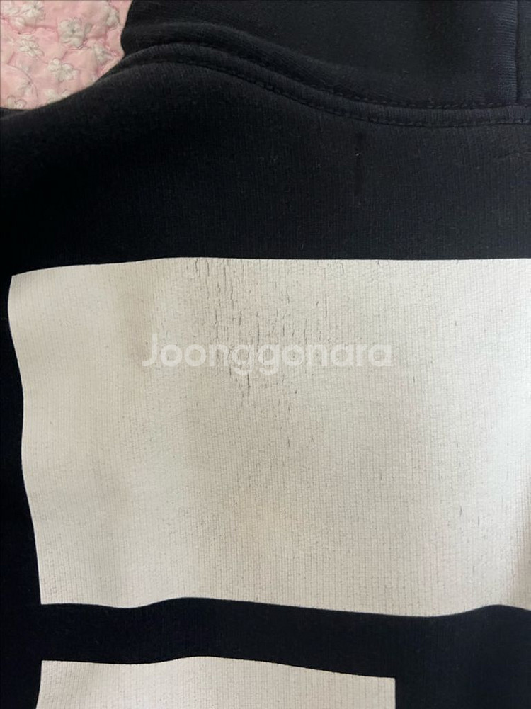 오프화이트 워터폴 후드티--2