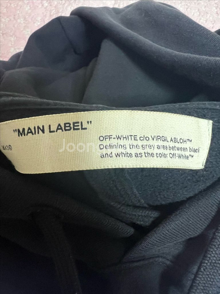 오프화이트 워터폴 후드티--4