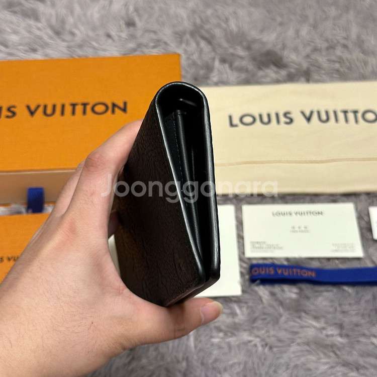 [풀구성] 루이비통 토뤼옹 브라짜 월릿 장지갑 블랙--4