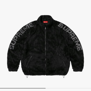 슈프림 숄더 로고 플리스 자켓 블랙 M 새상품